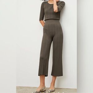 MM Lafleur Marijane Pants - Textured Knit - Ash